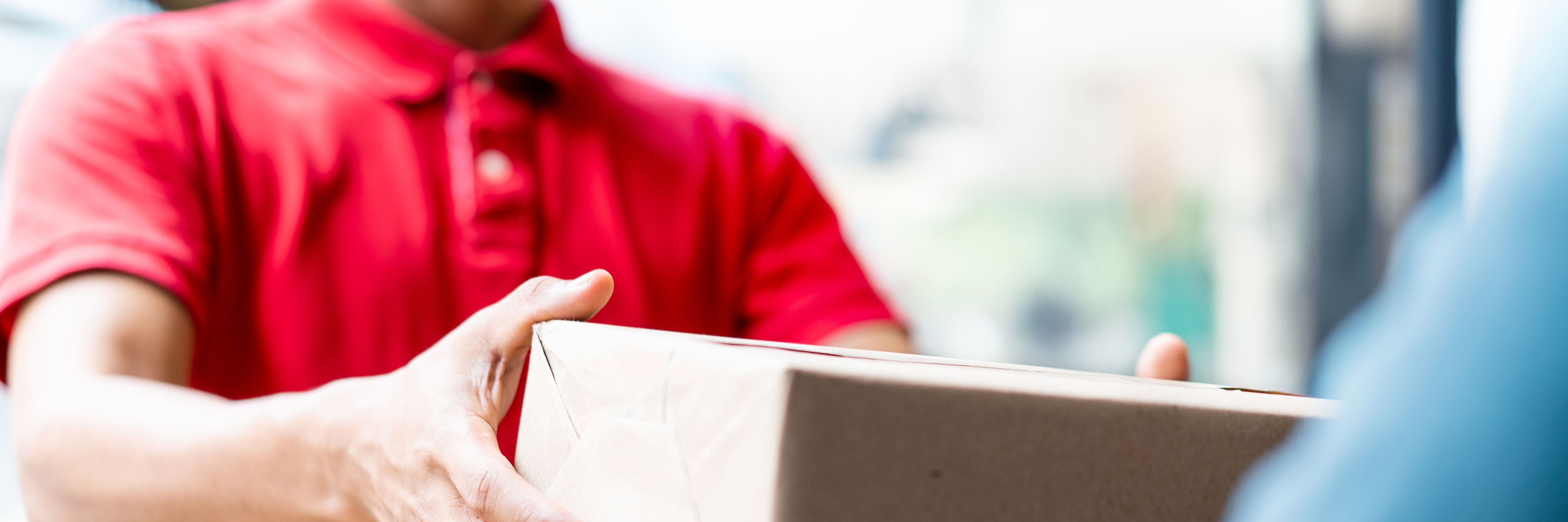 Person delivering prescriptions to home